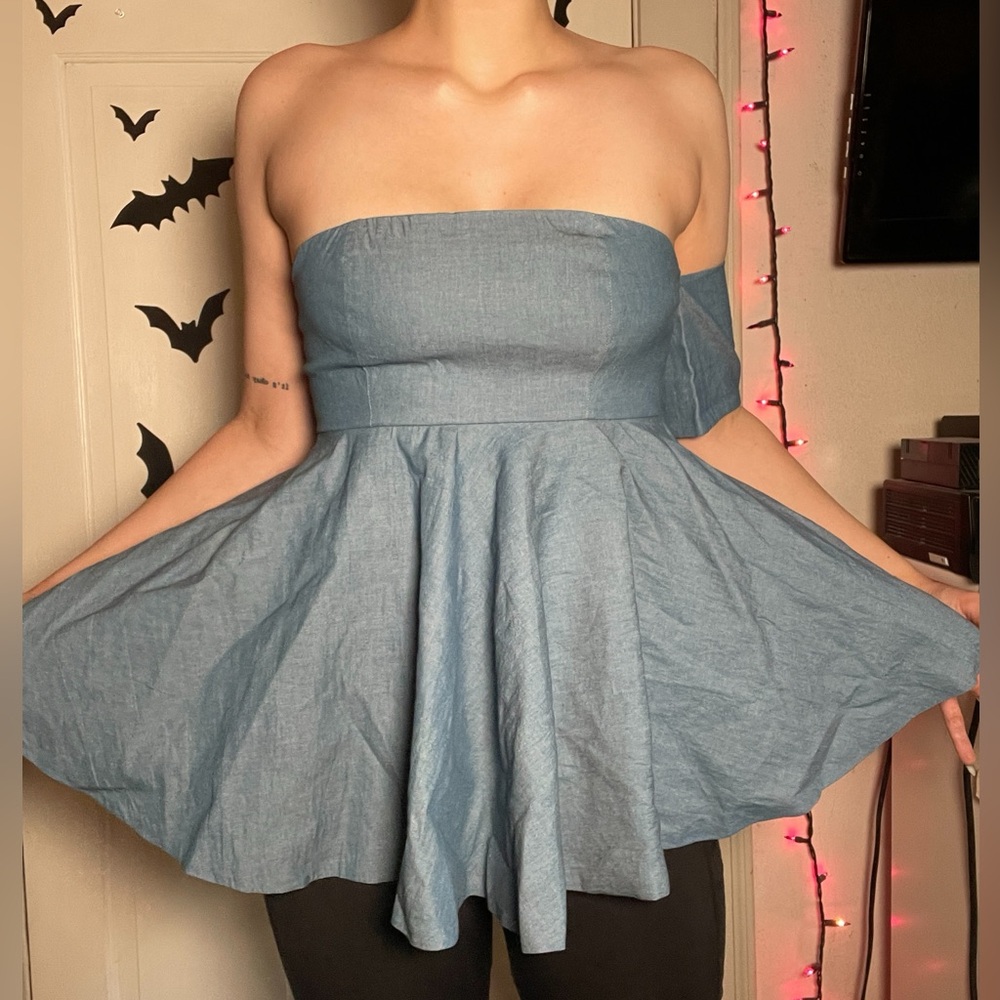 DO+BE strapless top